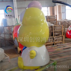 深圳玻璃钢大眼青蛙造型雕塑厂家推荐，供销